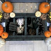 olcso Halloween hálószoba-halloween bohóc padlószőnyeg lábtörlő 3D nyomtatás csapda nappali hálószoba éjjeli szőnyeg