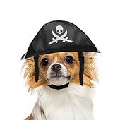 preiswerte Kostüme-Hunde Katzen Hunde-Halstuch &amp; Hunde-Hut Cosplay Cosplay Lustig Winter Weich Waschbar Komfortabel Halloween Outdoor Halloween Casual Hundebekleidung for Bichon Frise Spitz kleines Haustier