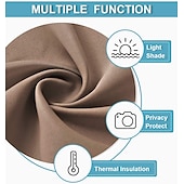 お買い得  ブラックアウトカーテン-遮光カーテン ドレープ ファームハウス ハトメ/アイレット カーテンパネル リビングルーム ベッドルーム 引き戸カーテン キッチン バルコニー 窓 トリートメント 断熱