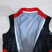 levne Pánské dresy-Pánské Dámské Cyklovesta Grafika Bez rukávů Kolo Vrchní část oděvu se 3 zadními kapsami Horská cyklistika Silniční cyklistika Rychleschnoucí Yumuşak Reflexní pásky Zadní kapsa Sportovní čern