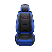 abordables Fundas de asiento para coche-Juego completo de lujo para 5 asientos funda de asiento delantero de coche universal 5D de PU impermeable almohadilla de protector de asiento transpirable