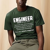 economico Magliette grafiche da uomo-Per uomo Lettera Stampe Grafiche Maglietta Maglietta grafica Cotone Manica Corta Grafico Camicia Nero Bianco Verde scuro Maglietta comoda All&#039;aperto Streetwear Abbigliamento di stilista
