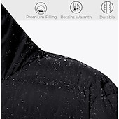 billiga Puffers &amp; Parka-dam pufferjacka med hoodie jacka vandring dunjacka vinter utomhus termisk varm packbar vattentät vindtät jacka topp full längd synlig dragkedja fiske camping / vandring / grottvandring