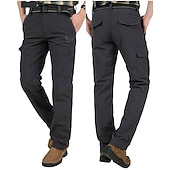 economico Pantaloni cargo-Per uomo Pantaloni Cargo Pantaloni da Combattimento Tasca Semplice Comodità Morbido Quotidiano All'aperto Uscire Moda Casual Nero Verde militare