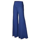 abordables jambe large et taille haute-Pantalon de yoga Femmes Léger Pantalon évasé in in france they say Pontalon wide leg Pantalon bootcut Zumba Yoga Entraînement en salle Bas Taille haute Hiver Des sports Tenues de Sport Élastique