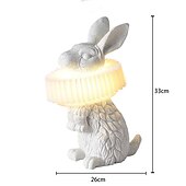 cheap Bedside Lamp-Table Lamp Rabbit Light,LED Night Light Bedside Sleeping Cartoon Table Lamp Rabbit Miffy Gift Cute Decoration Gift Can Be Used As Night Light 110-240V