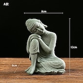 levne Sochy-socha buddhy - ideální pro zenovou zahradu, rybí akvárium, jógu, bonsaje a další - duchovní dekorace feng shui a ozdoby čajovníku pro štěstí