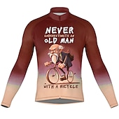 男性用 サイクリングジャージー グラフィック 文字&番号 長袖 バイク ジャージー トップス 3つのリアポケット付き マウンテンサイクリング ロードバイク 速乾性 反射性ストリップ 後ポケット 吸汗性 スポーツ ブラック レッド ネービーブルー 衣類 お買い得  メンズジャージ-男性用 サイクリングジャージー グラフィック 文字&番号 長袖 バイク ジャージー トップス 3つのリアポケット付き マウンテンサイクリング ロードバイク 速乾性 反射性ストリップ 後ポケット 吸汗性 スポーツ ブラック レッド ネービーブルー 衣類