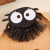 billige Jenters Halloween-kostymer-Baby Jente Halloween / Avslappet / Daglig Hodeskaller / Gresskar / SPIDER Netting Hårtilbehør Halloween mesh klipp-gresskar / Halloween mesh clip-edderkopp / Halloween mesh klips-skjelett En Størrelse