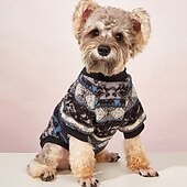 ieftine Pulovere-Câini Pisici Pulovere Jumper Epocă Casual Iarnă Respirabil Απαλό Lavabil Comfortabil În aer liber Casul / Zilnic Îmbrăcăminte pentru câini for Bichon Frise Pomeran un Animalut Fluture Small