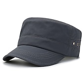 economico Copricapo da esterno-cappello da cadetto berretto dell&#039;esercito di base cappello stile militare di tutti i giorni cappello camionista papà cappello militare piatto superiore regolabile classico berretto da baseball