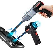 お買い得  掃除機-4-in-1 新しいコードレス車用掃除機 吹き飛ばしと吸引 多機能強力吸引 ミニワイヤレス車掃除機 ハンドヘルドエアダスター ウェットドライ使用 ホームオフィス車の掃除 ペットの毛の掃除に