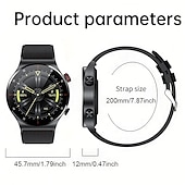 billige Smartklokker-lige bw0382 smartklokke 1,32 tommers smartklokke fitness løpeklokke bluetooth skritteller ringepåminnelse pulsmåler kompatibel med android ios menn vanntett håndfri samtaler melding påminnelse ip