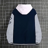 voordelige Herenjacks &amp; jassen-Voor heren Bomberjack Overgangsjack Varsity-jas Buiten Vakantie Warm Knop Zak Herfst Winter Kleurenblok Modieus Streetwear Opstaande boord Normaal Appel Groen Zwart Bordeaux Bruin Groen Jacks