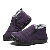 baratos Ténis de mulher-Botas de inverno impermeáveis para homens e mulheres - calçados quentes com forro de pele para atividades ao ar livre