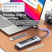 cheap USB Hubs-2023 NEW 8-in-1 USB Hub With Disk Storage Function USB Type-c to HDMI-Compatible Laptop Dock Station For Macbook Pro Air M1 M2
