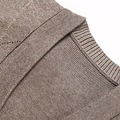 preiswerte Herren Strickjacke-Herren Pullover Pullunder Wollpullover Kaschmir Strickjacke Gerippt Stricken Standard Tasche Strick Raute V Ausschnitt Warm-Ups Moderne zeitgenössische Freizeitskleidung Ausgehen Bekleidung Winter