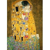 abordables Impressions Célèbres-célèbre toile d&#039;art mural gustav klimt le baiser adele bloch bauer impressions et affiches photos peinture en tissu décoratif pour salon photos sans cadre