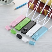 Недорогие МР3 плеер-Цифровой mp3-плеер, портативный USB-перезаряжаемый медиа-звук, mp3-музыкальный плеер со шнурком для студентов, подарки на день Святого Валентина