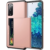 cheap Samsung Cases-Phone Case For Samsung Galaxy S24 S23 S21 S20 Plus Ultra Note 20 10 S25 Ultra Back Cover Bumper Frame Four Corners Drop Resistance With Card Holder Armor TPU