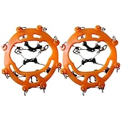 cheap Home Supplies-Crampons Ice Cleats For Boots Shoes, Anti Slip Stainless Steel Spikes For Outdoor Hiking Fishing Walking Climbing Mountaineering