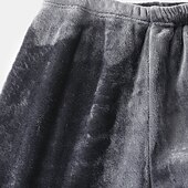 economico Pigiami-Per uomo loungewear Pigiami Set pigiama Top e pantalone del pigiama 2 pezzi Liscio Moda Informale Comoda Interni Giornaliero Flanella Comfort Girocollo Manica lunga Pullover Pantaloni da jogger Vita