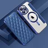 preiswerte Handyhülle für iPhone-Handyhülle für iPhone 16e Apple AirTag iPhone 16 iPhone 15 Pro Max Plus 14 13 12 11 Wallet Case mit Magsafe transparentem Kartensteckplatz Retro TPU PU-Leder