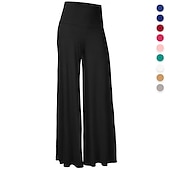 abordables jambe large et taille haute-Pantalon de yoga Femmes Léger Pantalon évasé in in france they say Pontalon wide leg Pantalon bootcut Zumba Yoga Entraînement en salle Bas Taille haute Hiver Des sports Tenues de Sport Élastique