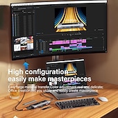 cheap USB Hubs-2023 NEW 8-in-1 USB Hub With Disk Storage Function USB Type-c to HDMI-Compatible Laptop Dock Station For Macbook Pro Air M1 M2