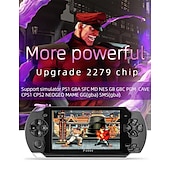 abordables entretenimiento electronico-x6 versión actualizada 4.3 pulgadas psp juego de mano 8 gb arcade nes nostálgico sup64 bit handheld mp5 player factory