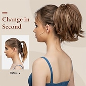abordables Chignons-chignons Chignon Queue de cheval avec griffe Cheveux Synthétiques Pièce de cheveux Extension des cheveux Bouclé Soirée Usage quotidien Soirée &amp; Evénement A1 A2 A4