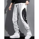 economico Pantaloni della tuta-Per uomo Pantaloni della tuta Jogging Pantaloni Tasche A cordoncino Vita elastica Liscio Comfort Traspirante Esterno Giornaliero Per uscire Di tendenza Informale Nero Bianco