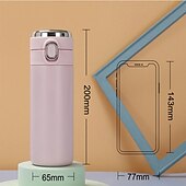 cheap Household Appliances-Smart Thermos Mug Mini Stainless Steel Thermos Cup Portable Leak Proof Water Cup with Filter Water Vacuum Tea Coffee Bottle Cup