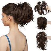 abordables Chignons-chignons Chignon Queue de cheval avec griffe Cheveux Synthétiques Pièce de cheveux Extension des cheveux Bouclé Soirée Usage quotidien Soirée &amp; Evénement A1 A2 A4