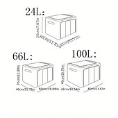 abordables Almacenamiento y organización-Caja de almacenamiento de ropa de gran capacidad, organizador de colchas de ropa a prueba de polvo, contenedor plegable para dormitorio y hogar, 1 ud.