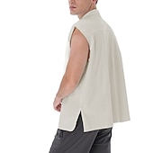 halpa Topit-Retro / vintage Keskiaika Renessanssi Liivi T-paita Merirosvo Viikinki Naamiaispuku Miesten Merirosvo Halloween Karnevaali Naamiaiset LARP Aikuisten Pusero Kevät kesä