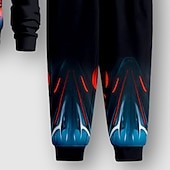billiga Pojkens 3D Sporter &amp; Spel-Pojkar 3D Grafisk Bilar Sweatshirt &amp; Sweatpants Set Set Långärmad 3d-utskrivning Höst Vinter Aktiv Mode Häftig Barn 3-12 år Rund hals Utomhus Semester Gata Normal