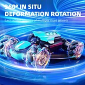 preiswerte RC-Fahrzeuge-Geste Induktion Twist Auto 2,4 g Fernbedienung Geländewagen Licht Drift Stunt Auto Junge Spielzeugauto