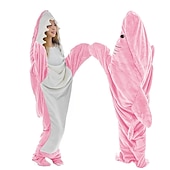 Shark Blanket Kigurumi Pajamas Sofa Blanket for Adults' Unisex Cute Christmas Halloween Carnival Easy Halloween Costumes 19