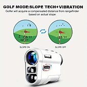 cheap Rangefinders &amp; Telescopes-Golf Rangefinder With Slope And Pin Lock Vibration External Slope Switch For Golf Tournament Legal Rangefinders With Rechargeable Battery 1000YDS Laser Range Finder
