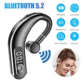 baratos Auriculares de Telefone &amp; Escritório-iMosi M23 Fone de ouvido com telefone viva-voz Gancho para Orelha Bluetooth 5.2 Esportivo Microfone Embutido Exposição de poder do diodo emissor de luz para Apple Samsung Huawei Xiaomi MI Uso Diário