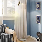 baratos candeeiro de mesa e chão-Luminária de Chão Para Sala de Estar / Quarto Metal 110-120V / 220-240V Preto / Branco / Dourado