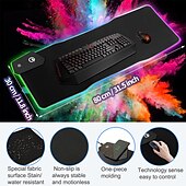 levne Podložky pod myš-vysoce kvalitní multifunkční voděodolná gumová velká 15w ed rgb 4mm bezdrátová nabíječka herní kancelářský koberec podložka pod myš