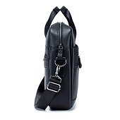 economico Borselli da uomo-valigetta in pelle marrone premium: elegante borsa per laptop da lavoro con tasche multiple, resistente per uso professionale e viaggi