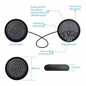 olcso Fejhallgatók-Puhább rugalmas kényelmes vezeték nélküli zenei fülhallgató gyerekeknek állatos alvó fejhallgató szemmaszk Bluetooth V5.0 fejhallgató fejpánt
