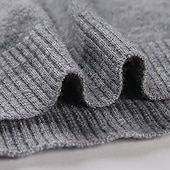 preiswerte Herrenpullover-Herren Kleid Pullover Wollpullover Pullover Kurzer Pullover Gerippt Stricken Standard Strick Glatt Rundhalsausschnitt Moderne zeitgenössische Arbeit Freizeitskleidung Bekleidung Winter Wein Schwarz S