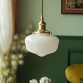 economico Luci Isola cucina-lampade a sospensione a led lampade a sospensione per soffitto lampade a sospensione in ottone vetro paralume lampadari per sala da pranzo decorazione soggiorno di lusso 110-240v
