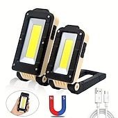 abordables Lampes de travail-1 pc 10 W Lampes de travail Multifonction COB Utilisation multiple Blanc Froid 5 V 1 Perles LED