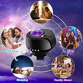 economico Lampada proiettore e proiettore laser-proiettore galattico proiettore stellare luce notturna con timer remoto e altoparlante bluetooth per la camera da letto 29 effetti di luce area più grande forme galattiche proiettore di luce per