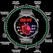 abordables Montres connectées-imosi f320 laser physiothérapie glycémie montre de santé intelligente fitness montre de course bluetooth surveillance de la température podomètre compatible avec android ios femmes hommes ip67 étanche